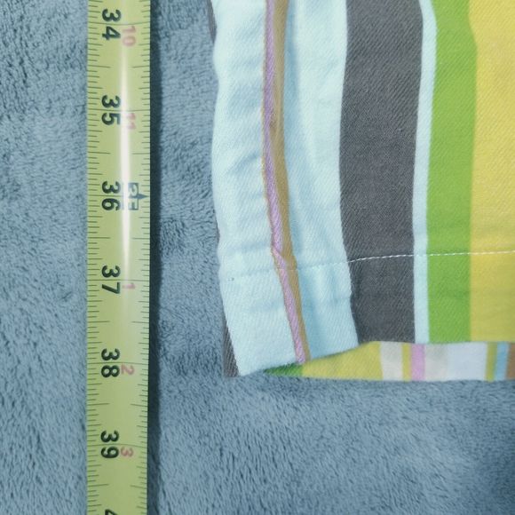 Victorias Secret Pajama Set Womens Large Rainbow Striped Cotton Flannel Y2K Cozy - Picture 16 of 16